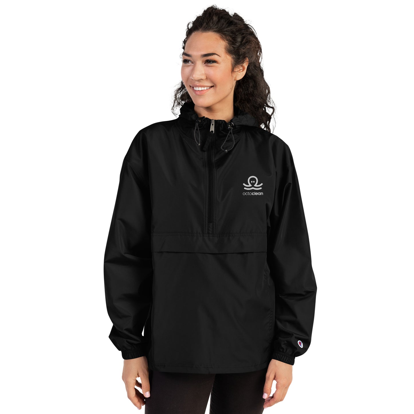 Embroidered OctoClean x Champion Packable Jacket