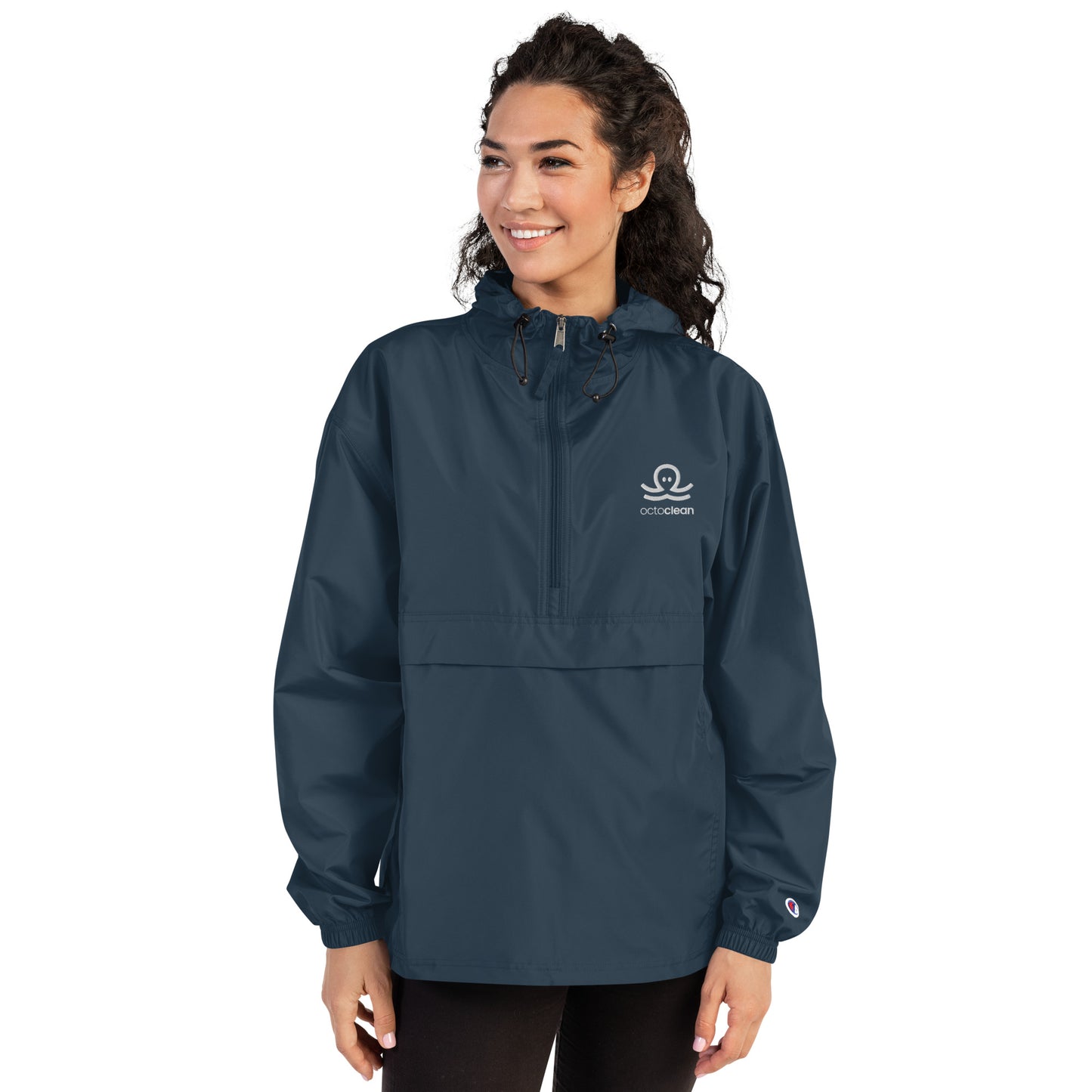 Embroidered OctoClean x Champion Packable Jacket
