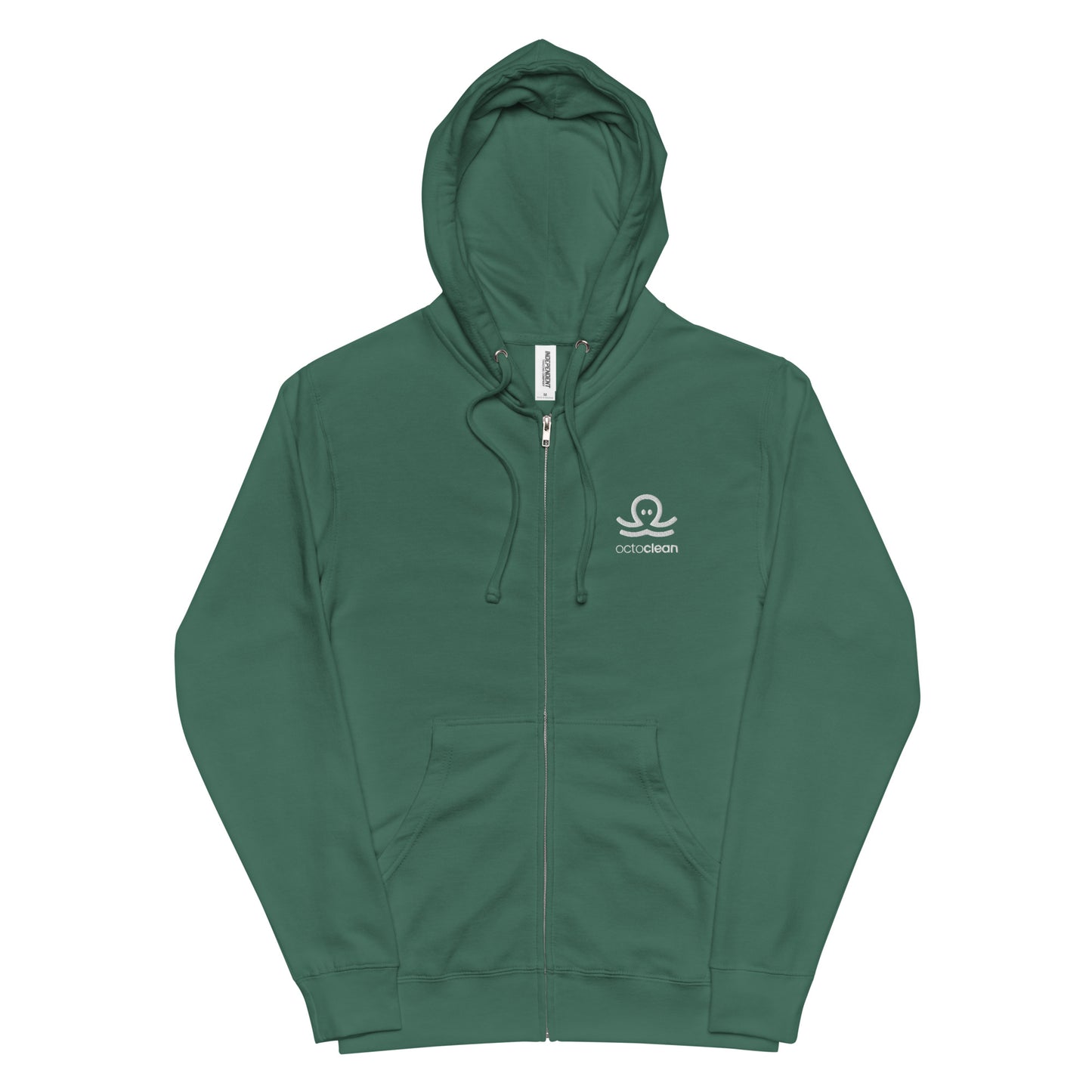 Unisex Fleece Embroidered OctoClean Zip Up
