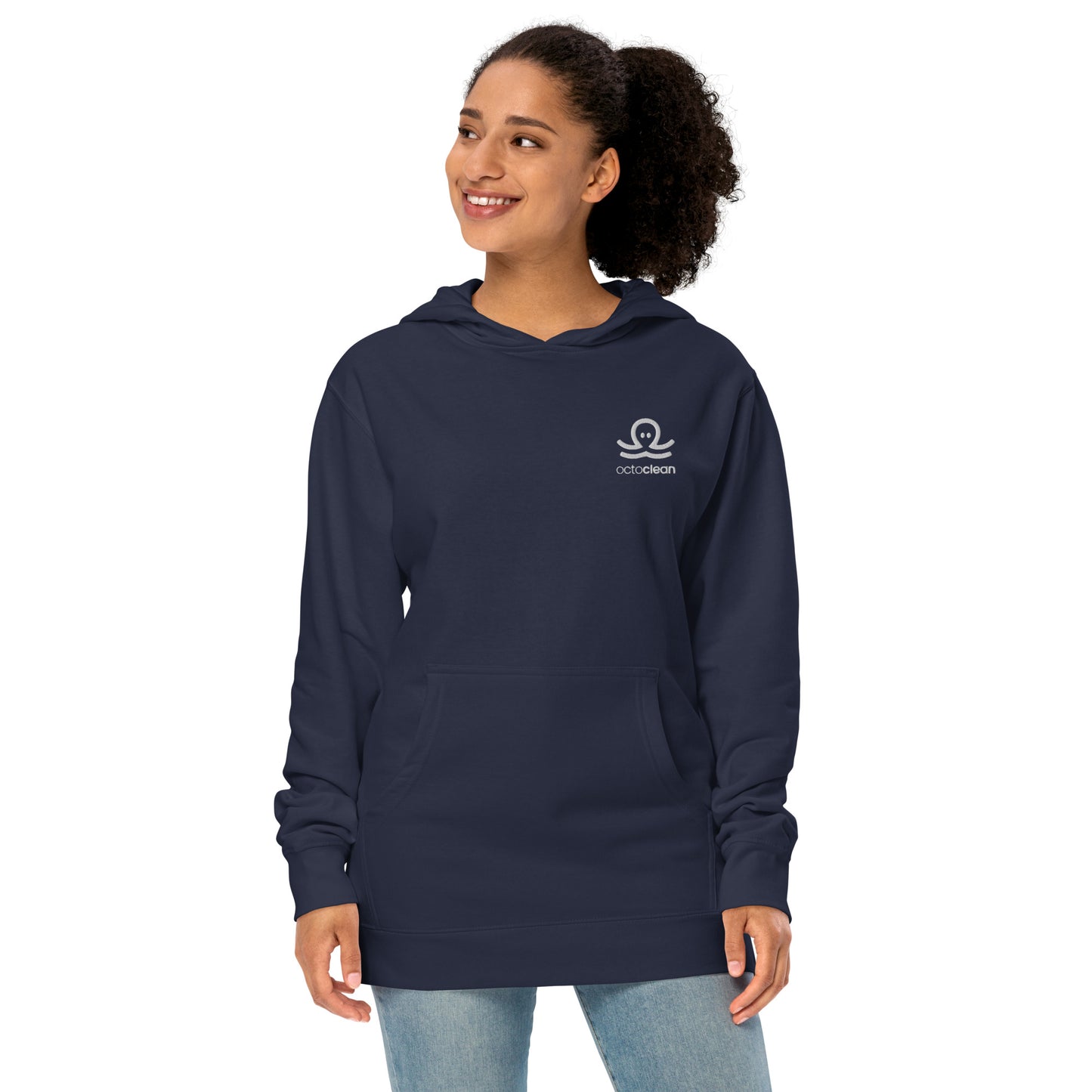 OctoClean Embroidered Unisex Midweight Hoodie