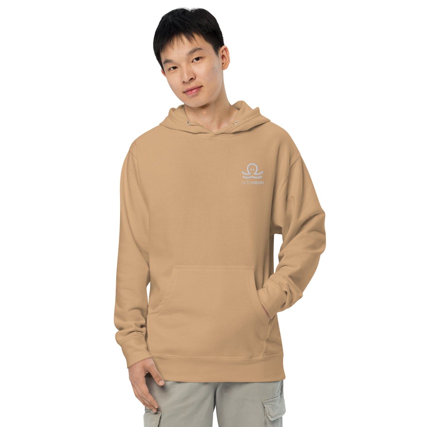OctoClean Embroidered Unisex Midweight Hoodie