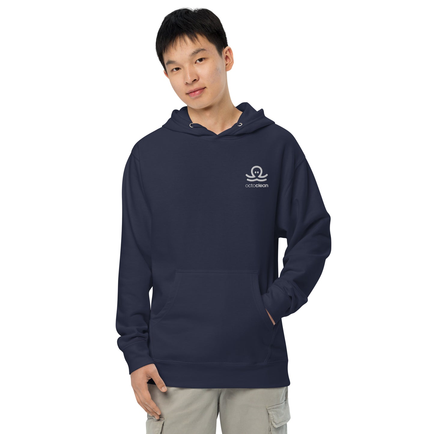 OctoClean Embroidered Unisex Midweight Hoodie